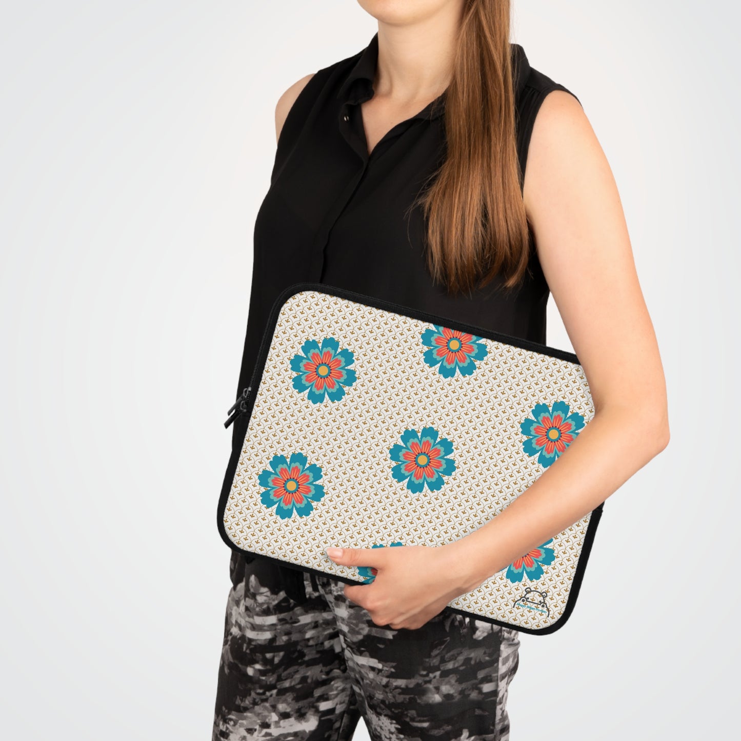 Colorful Floral Laptop Sleeve