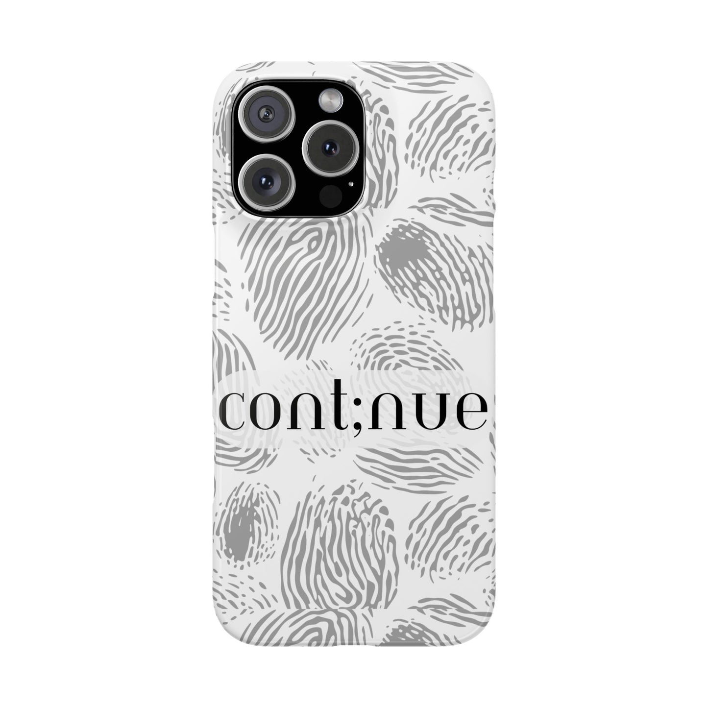Fingerprint Design Slim Phone Case