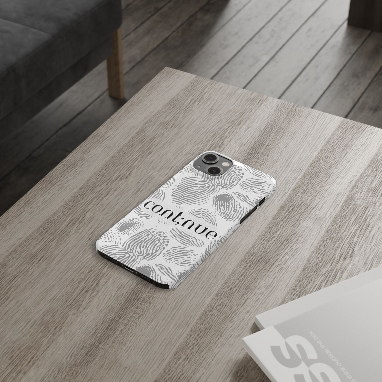 Fingerprint Design Slim Phone Case
