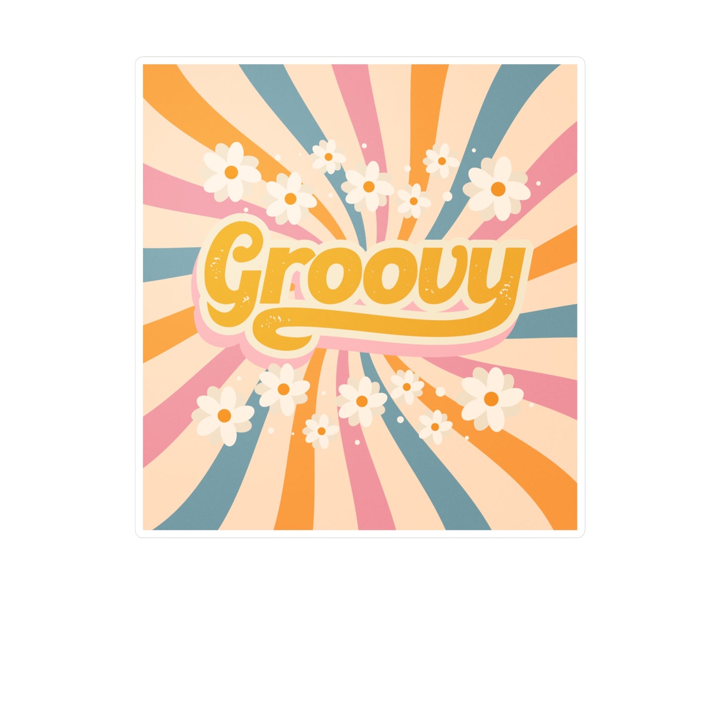 Vinyl Decal - Groovy Neutral Color Sticker
