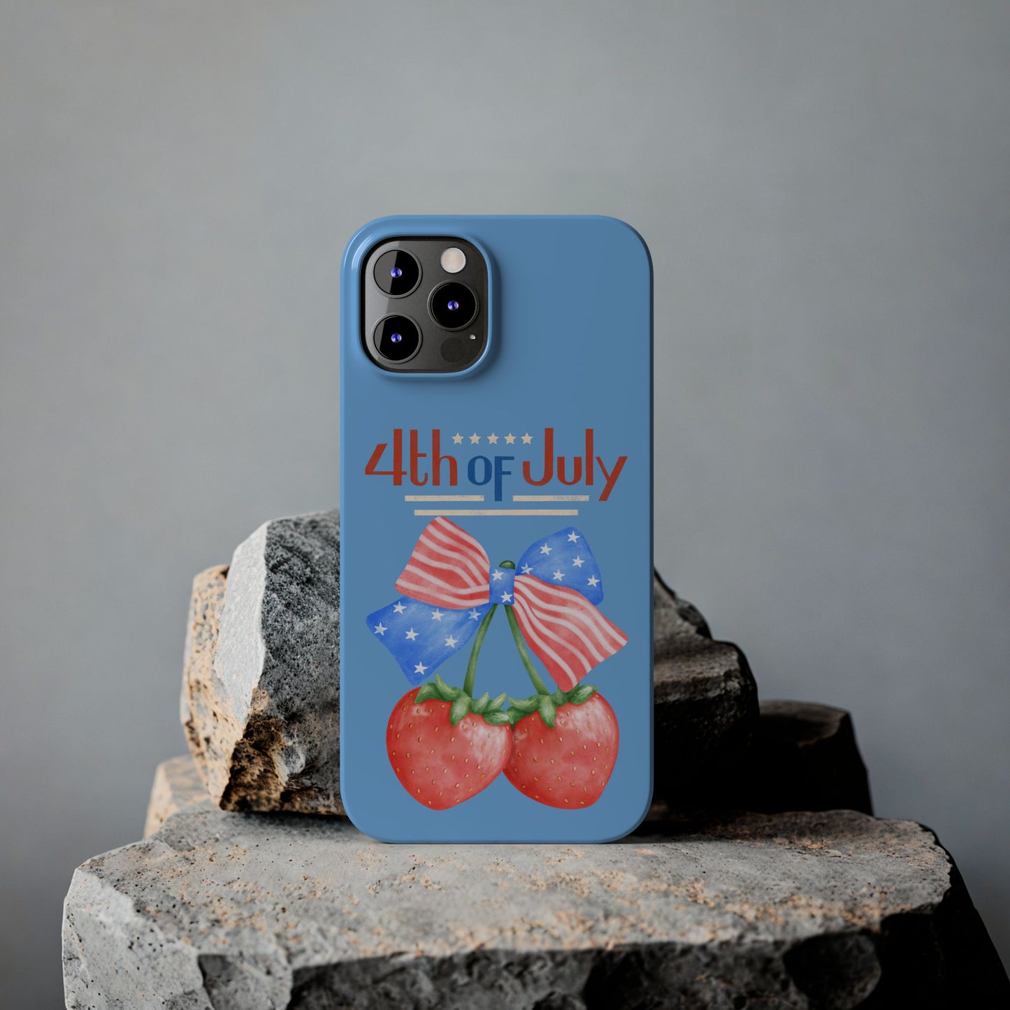 Patriotic Slim Phone Cases for 4th of July | Americana Accessories, Summer Gift, Holiday Celebration, Phone Protection