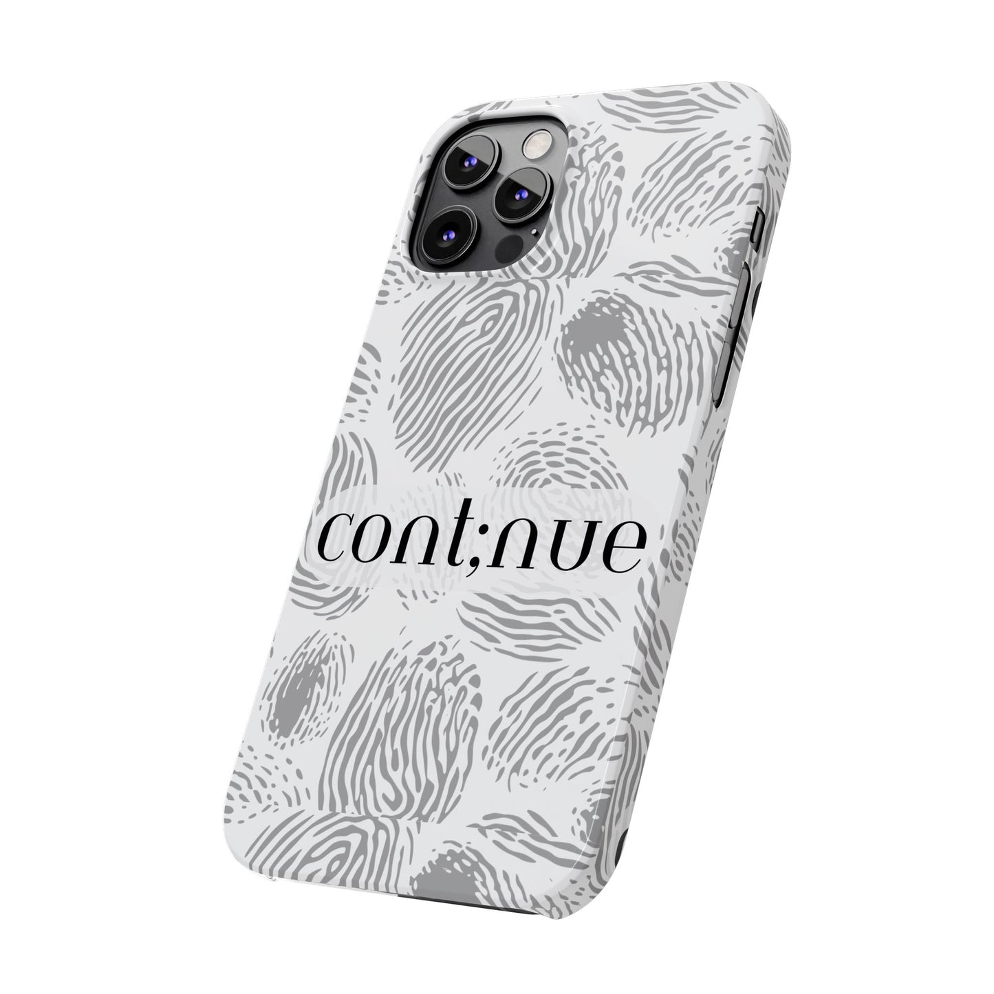 Fingerprint Design Slim Phone Case