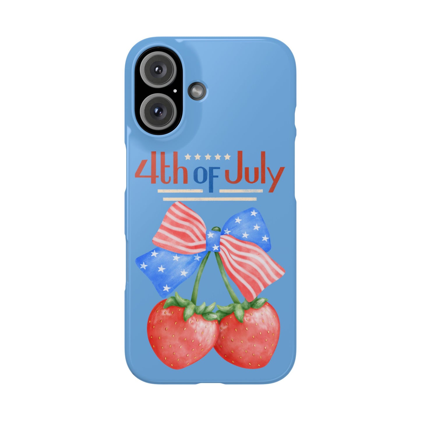 Patriotic Slim Phone Cases for 4th of July | Americana Accessories, Summer Gift, Holiday Celebration, Phone Protection