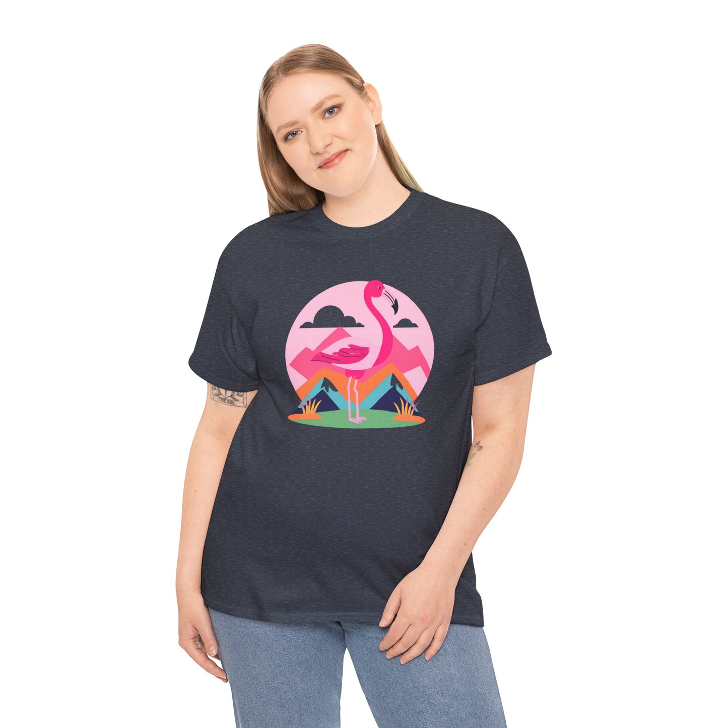 Flamingo Tee- Cotton T-shirt