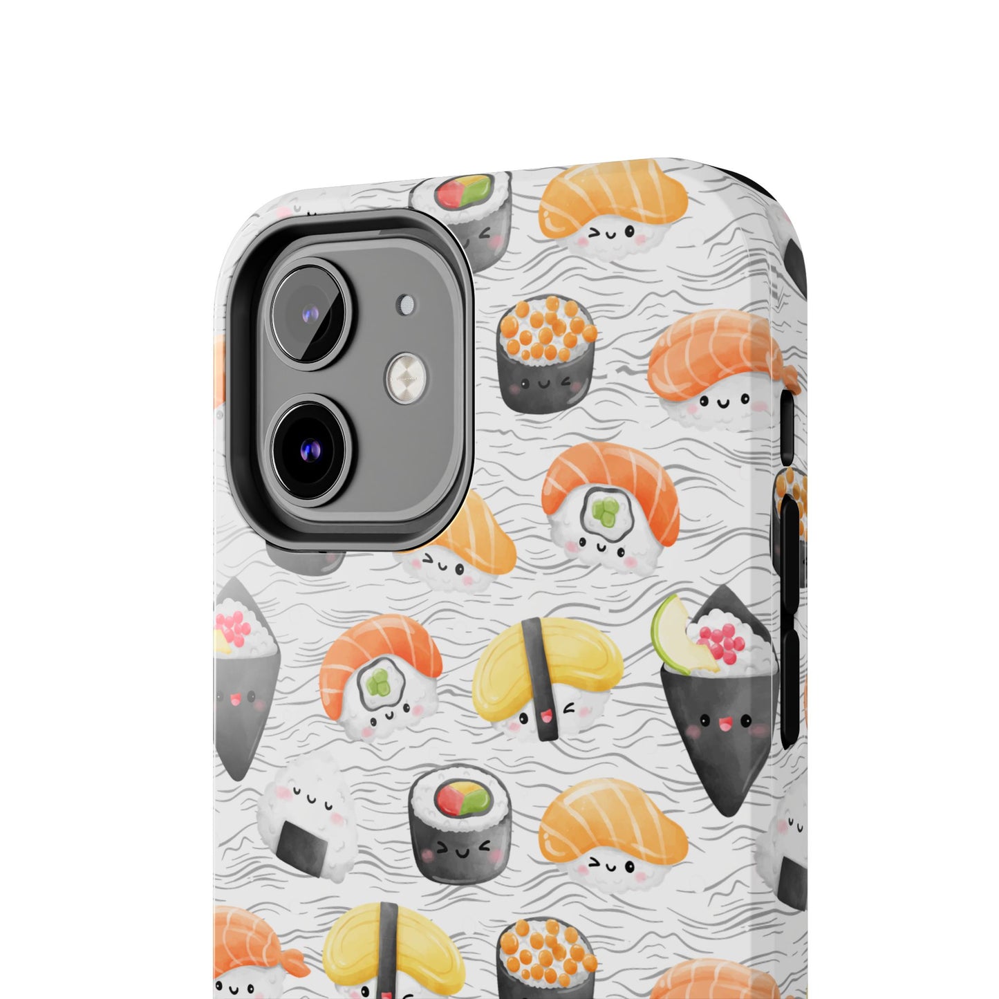 Cute Sushi Tough Phone Case - Durable and Stylish Design for Food Lovers