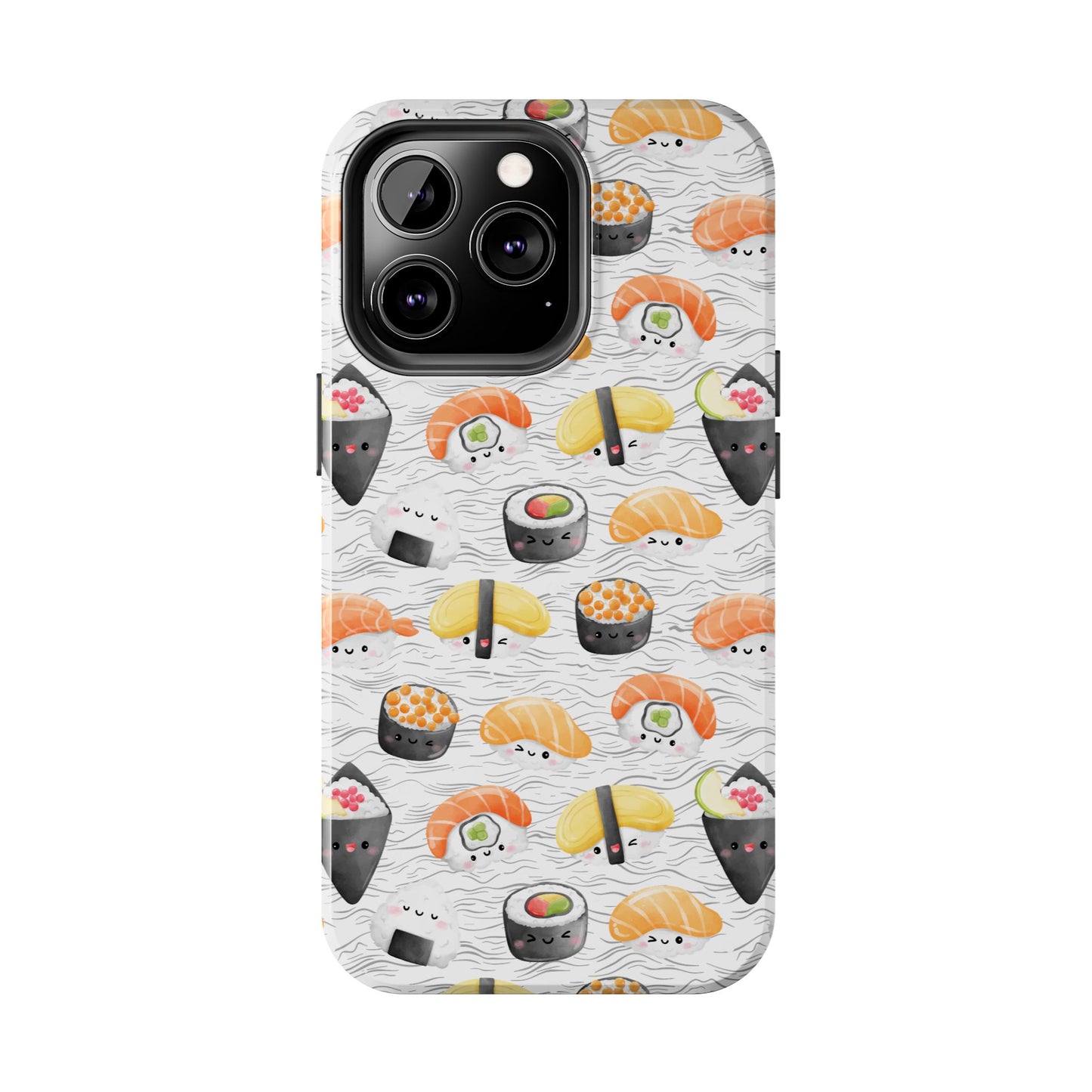 Cute Sushi Tough Phone Case - Durable and Stylish Design for Food Lovers