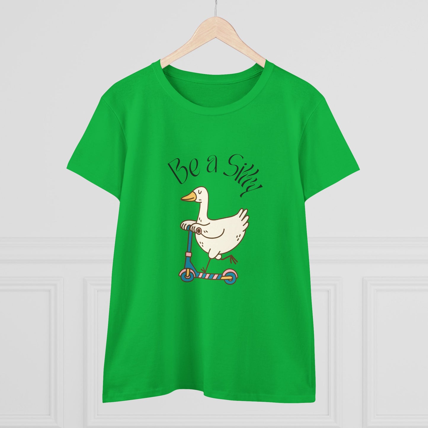 Be a Silly Goose Women's Midweight Cotton Tee shirt