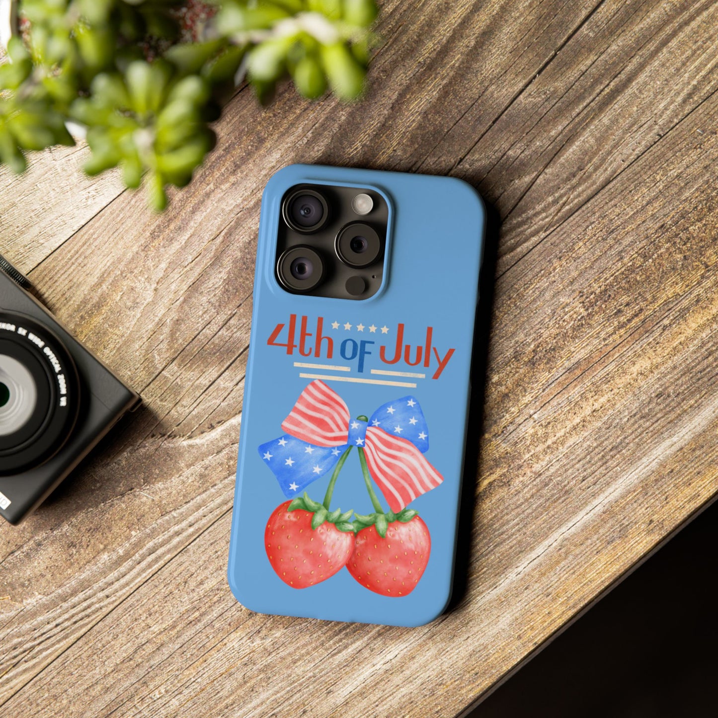 Patriotic Slim Phone Cases for 4th of July | Americana Accessories, Summer Gift, Holiday Celebration, Phone Protection