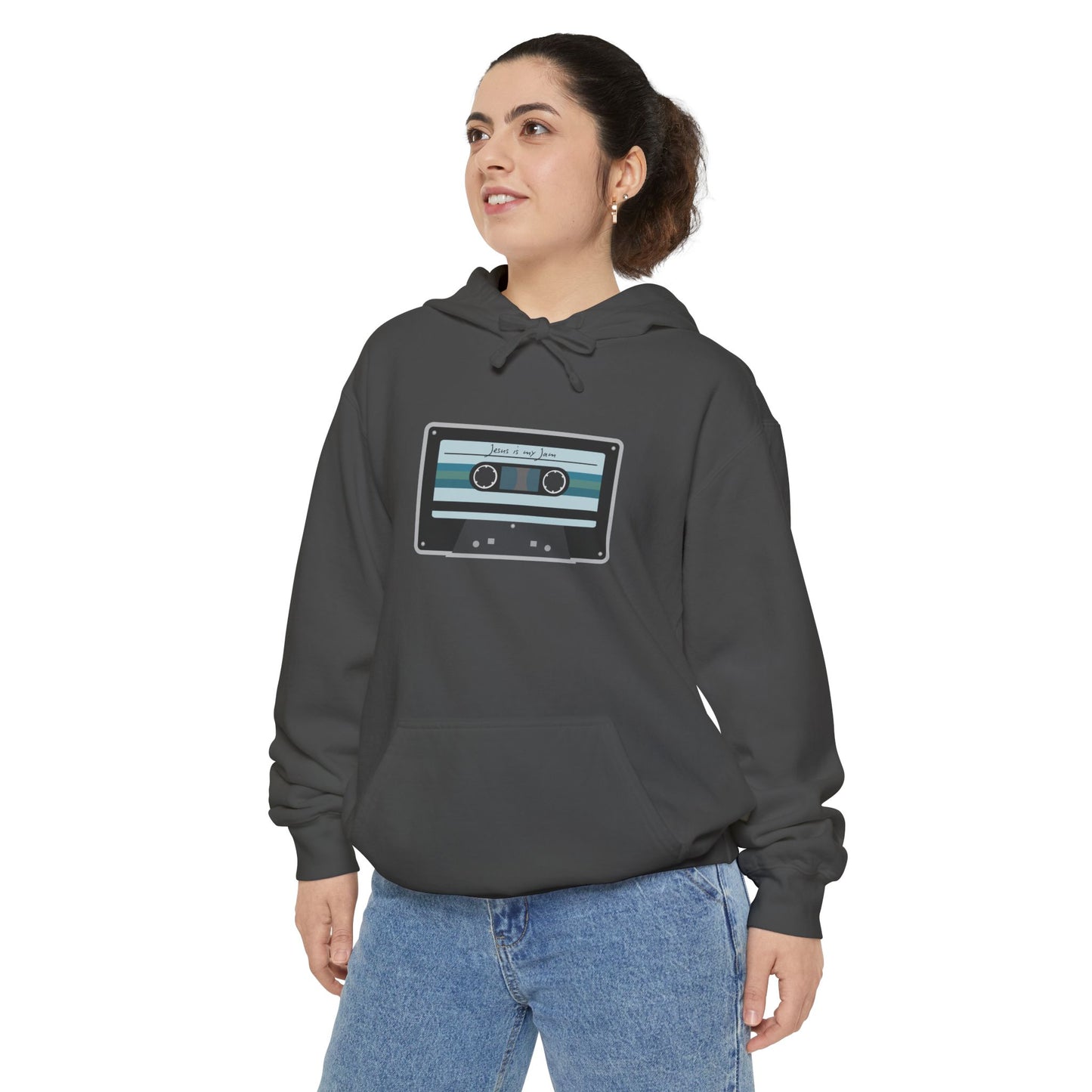 Christian Cassette Tape Hoodie - Jesus is My Jam Design