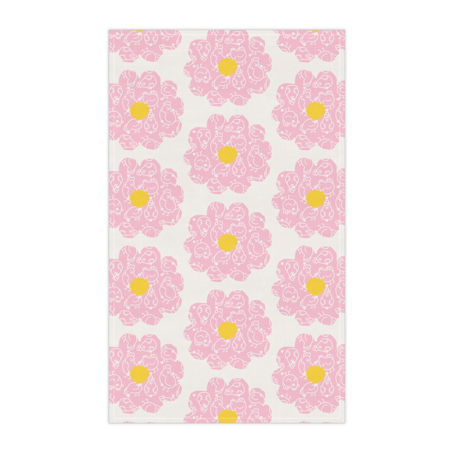 Floral Design Cotton Tea Towels - Perfect for Home and Kitchen Decor