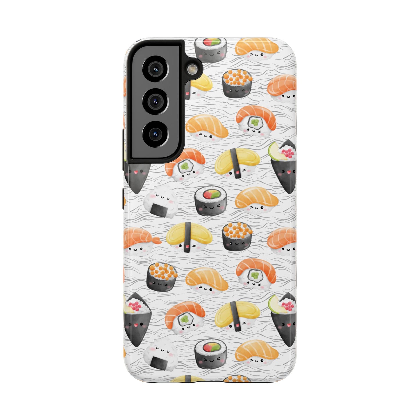 Cute Sushi Tough Phone Case - Durable and Stylish Design for Food Lovers