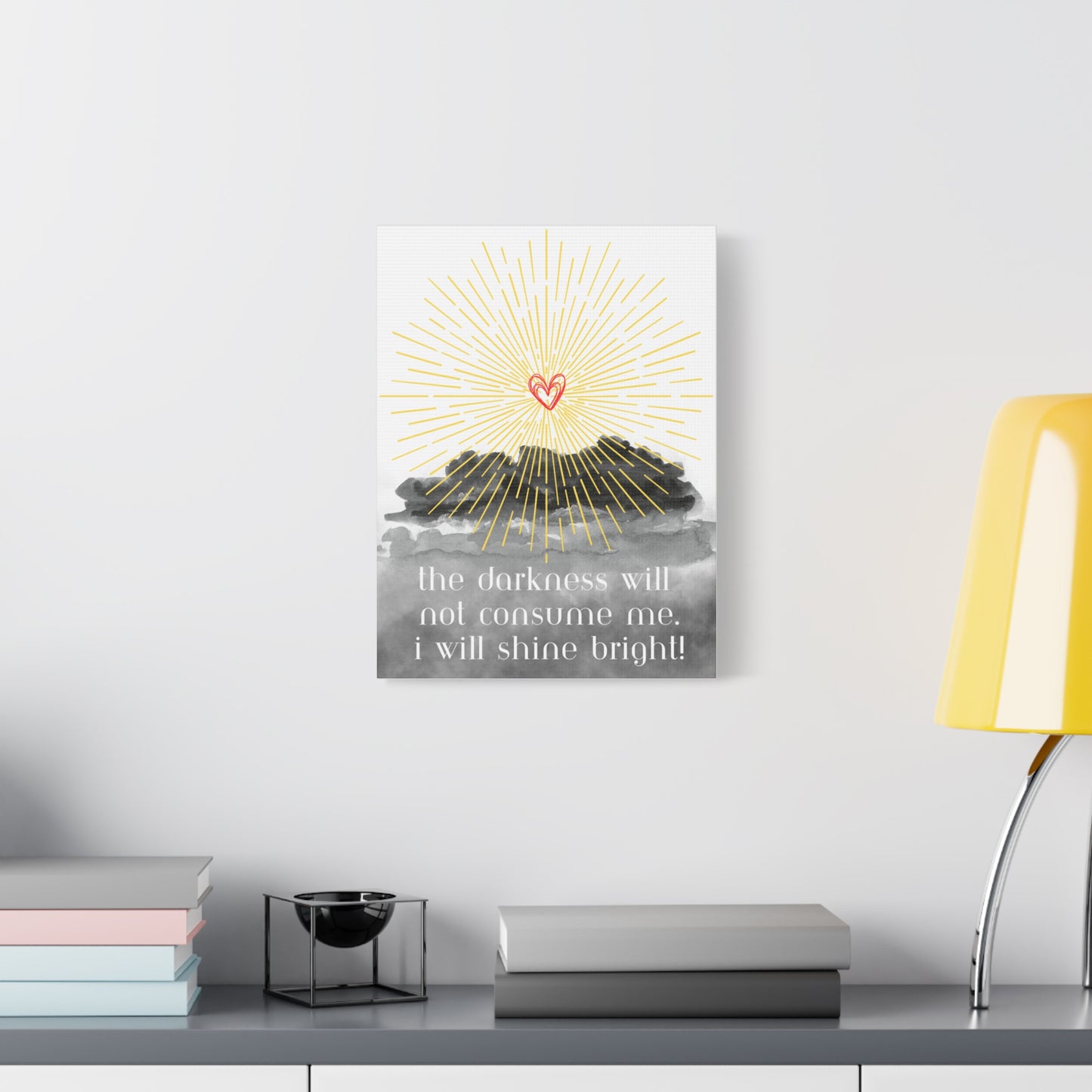 Inspirational Wall Art - Shine Bright Canvas Print