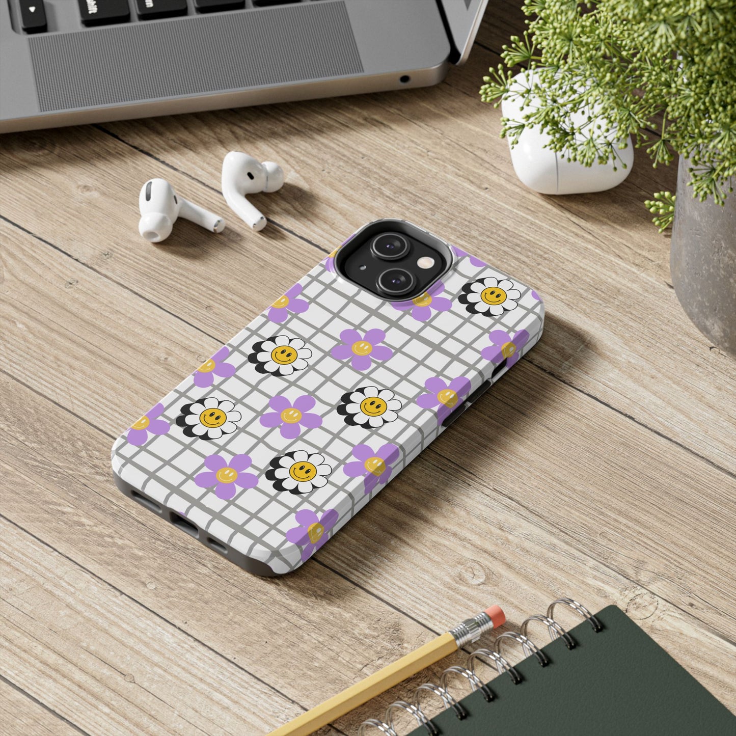 Phone Case - Flower Smiley Design