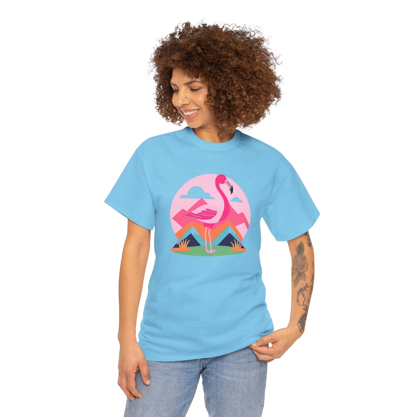 Flamingo Tee- Cotton T-shirt