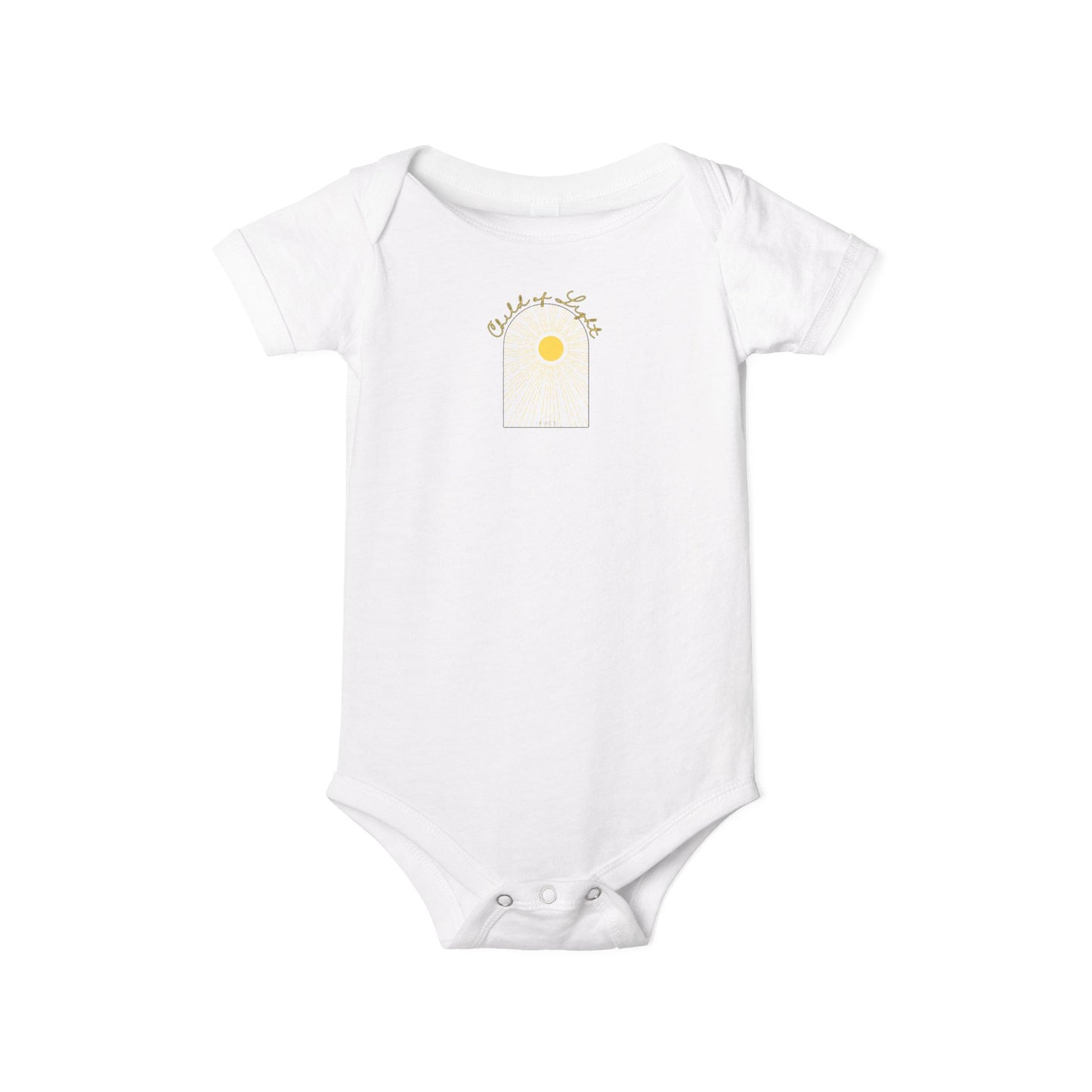 Onesie Infant Jersey with Child of Light Ephesians 5:8 Verse