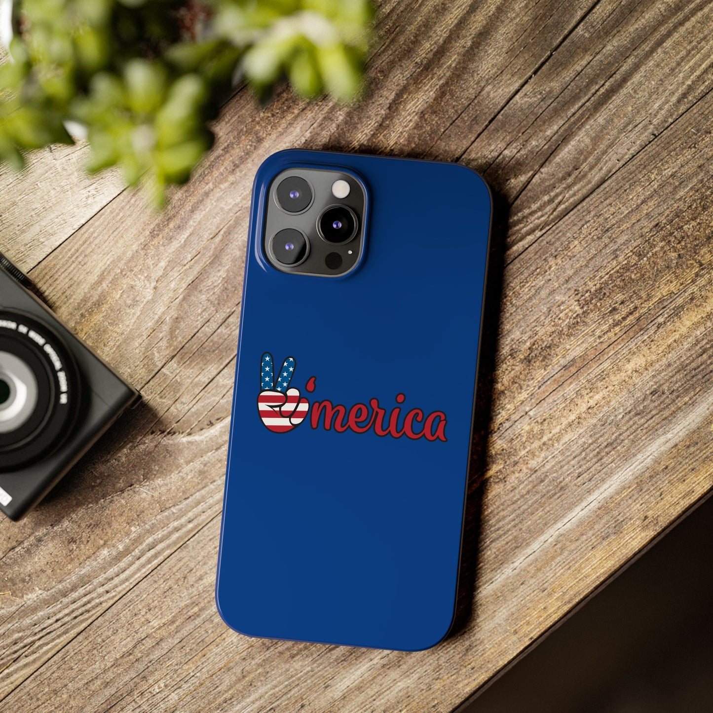 Slim Phone Case - 'Merica Design, Patriotic Phone Cover for Independence Day, 4th of July, USA Pride, Gift for Americans