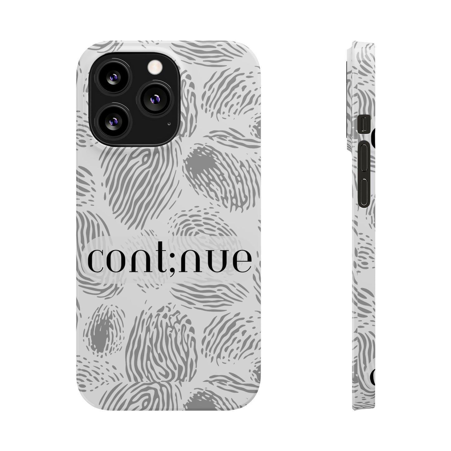 Fingerprint Design Slim Phone Case