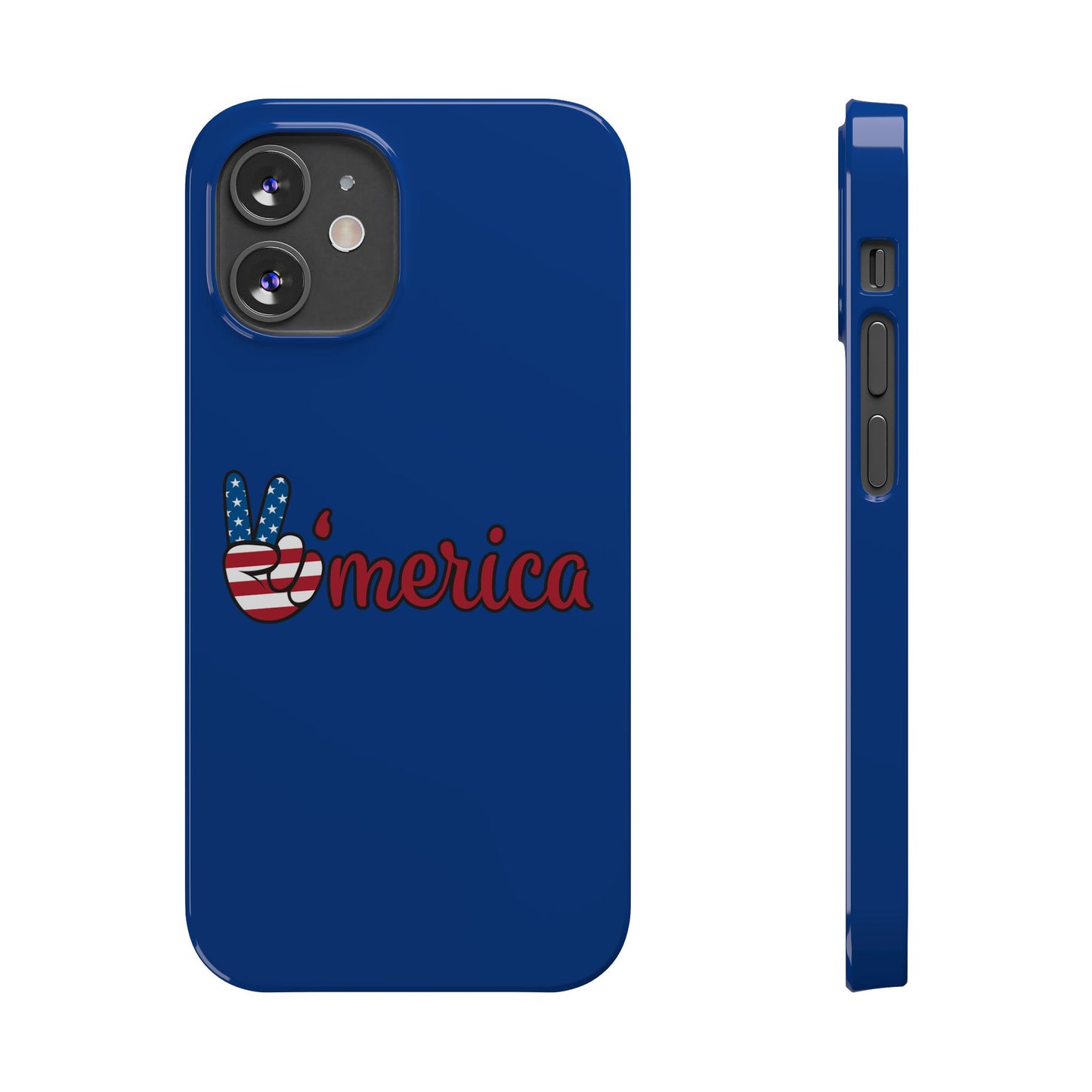 Slim Phone Case - 'Merica Design, Patriotic Phone Cover for Independence Day, 4th of July, USA Pride, Gift for Americans