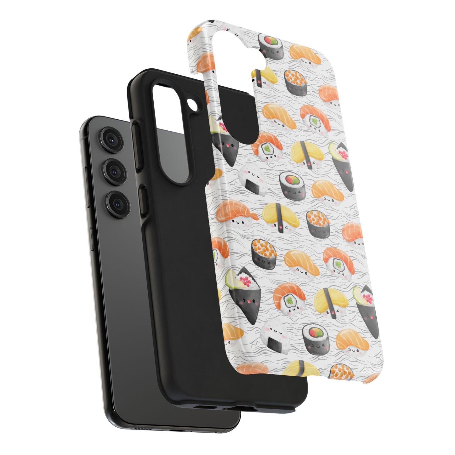 Cute Sushi Tough Phone Case - Durable and Stylish Design for Food Lovers