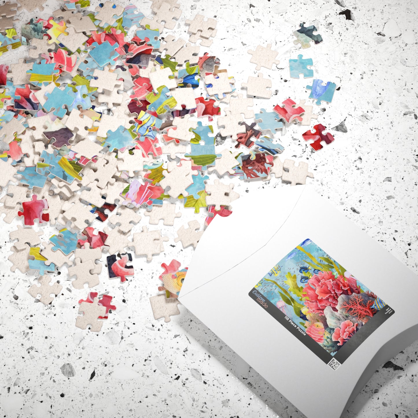 Vibrant Coral Reef Puzzle - Ocean Decor, Family Activity, Gift for Ocean Lovers, Underwater Art