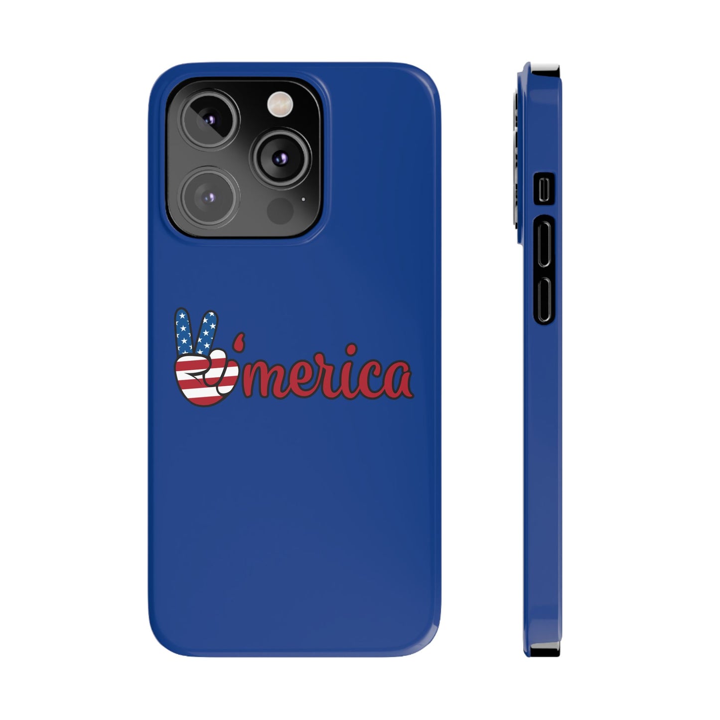 Slim Phone Case - 'Merica Design, Patriotic Phone Cover for Independence Day, 4th of July, USA Pride, Gift for Americans