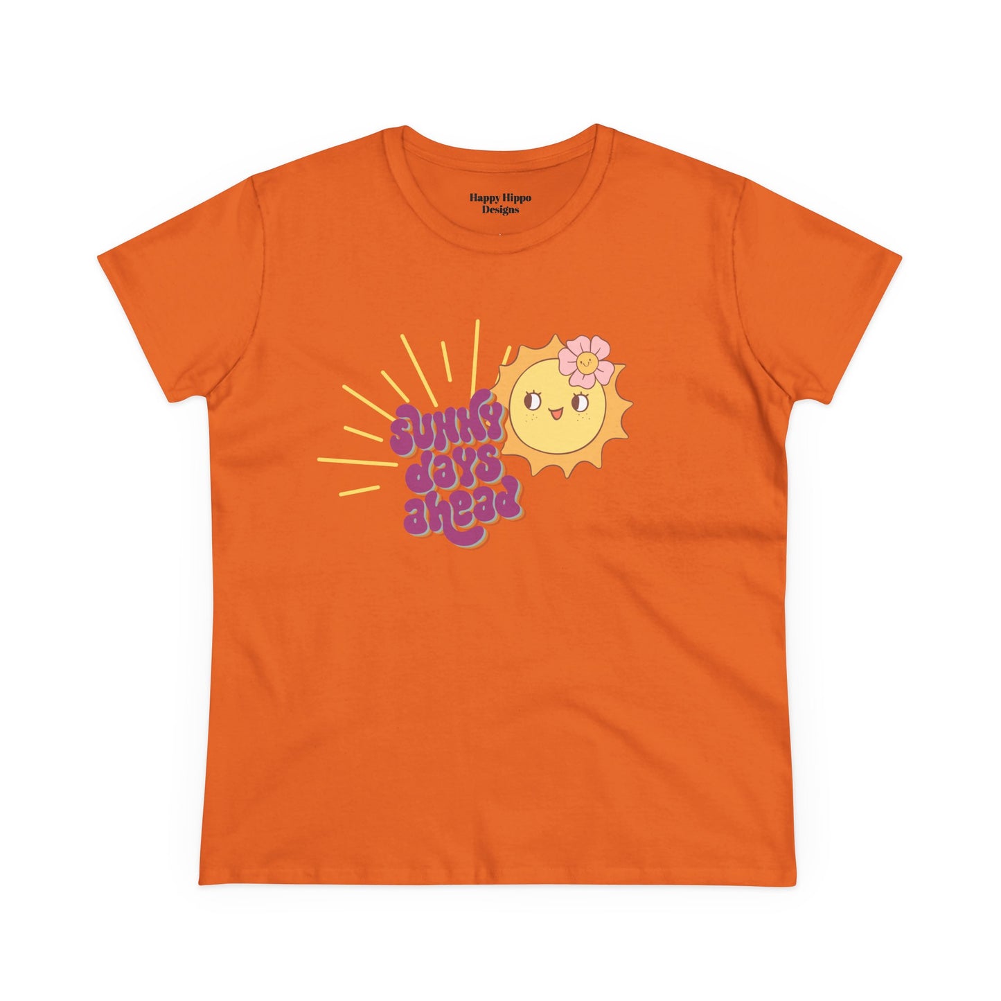 Cotton Tee - Sunny Days Ahead Cute Graphic T-Shirt for Summer Vibes