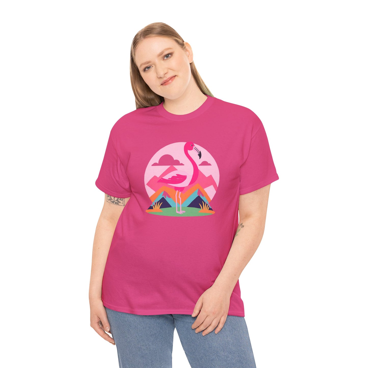 Flamingo Tee- Cotton T-shirt