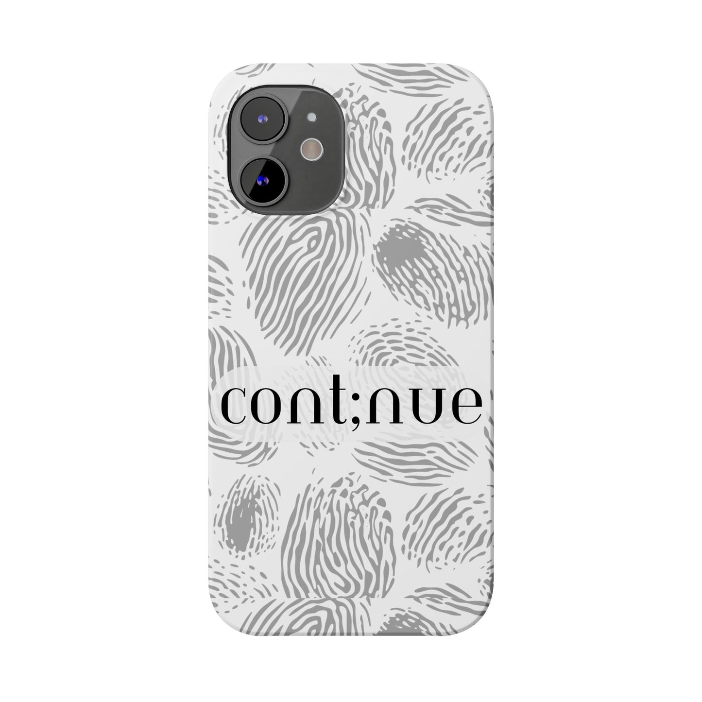 Fingerprint Design Slim Phone Case