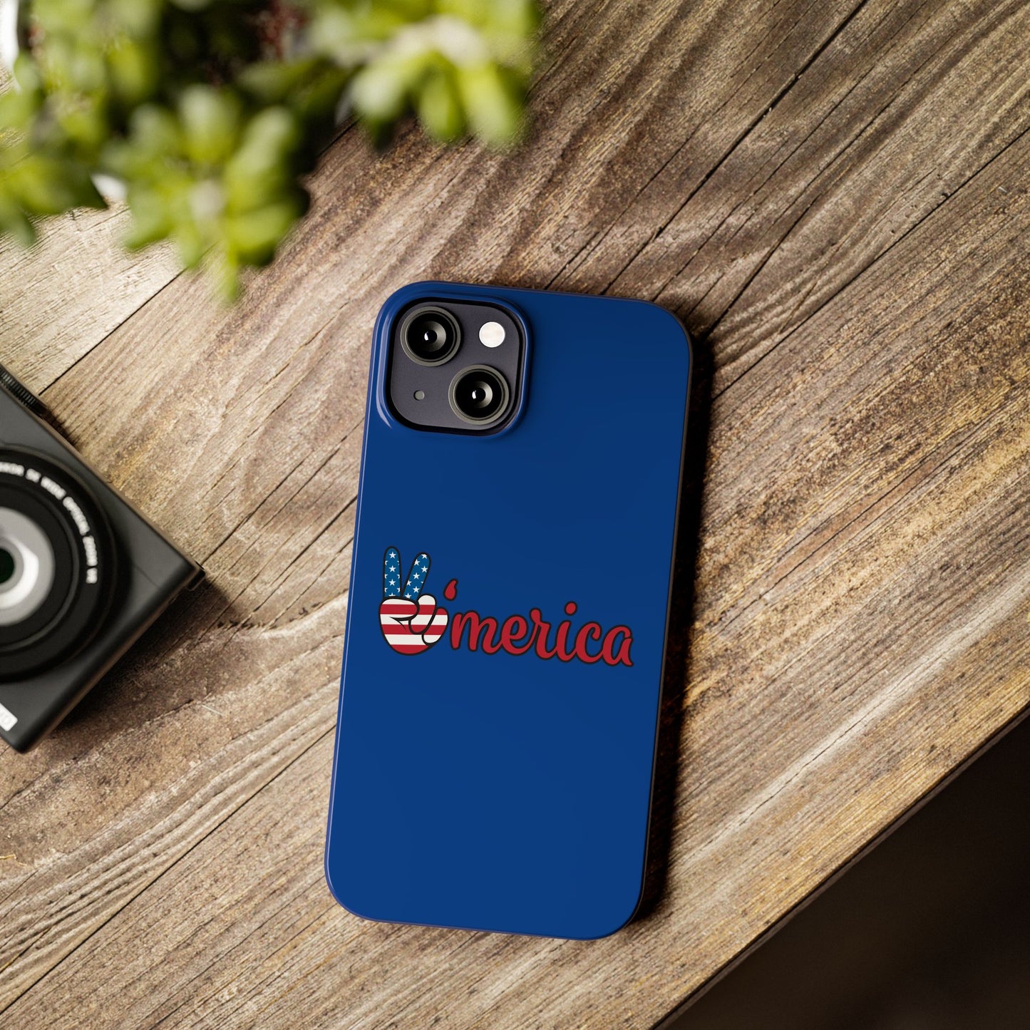 Slim Phone Case - 'Merica Design, Patriotic Phone Cover for Independence Day, 4th of July, USA Pride, Gift for Americans