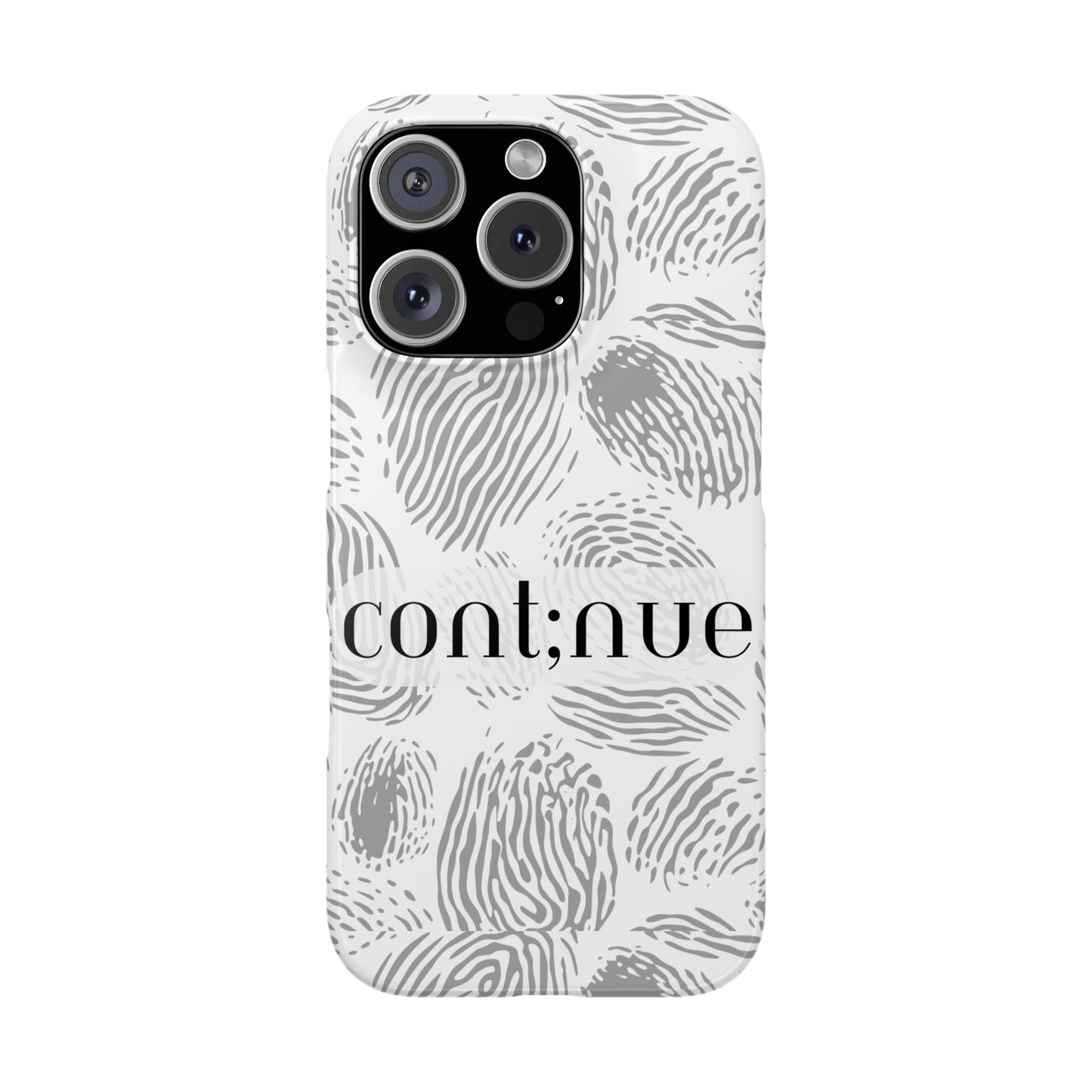 Fingerprint Design Slim Phone Case