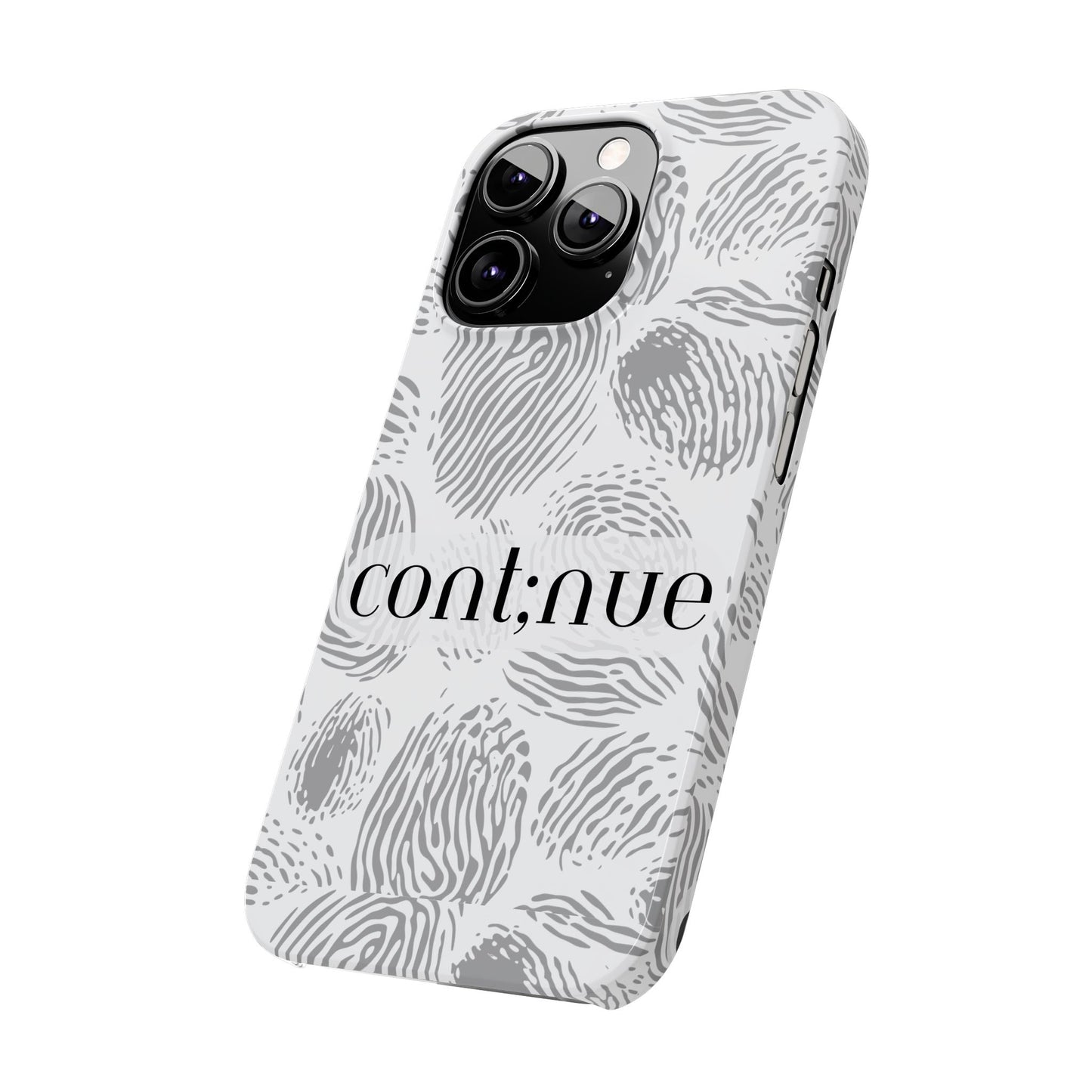Fingerprint Design Slim Phone Case