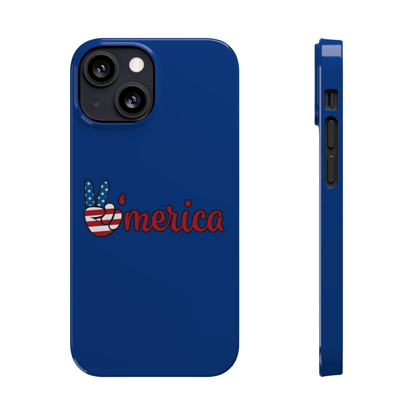 Slim Phone Case - 'Merica Design, Patriotic Phone Cover for Independence Day, 4th of July, USA Pride, Gift for Americans