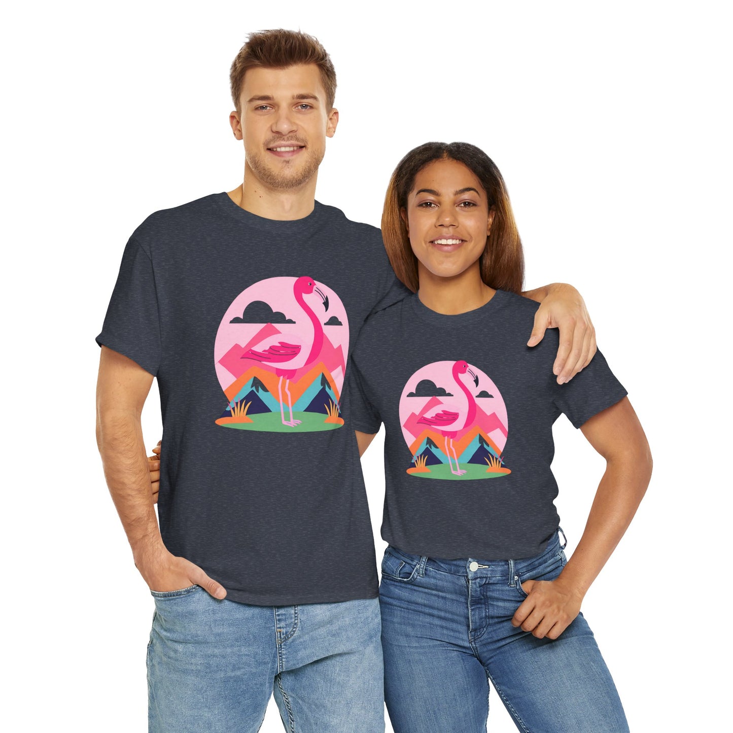 Flamingo Tee- Cotton T-shirt