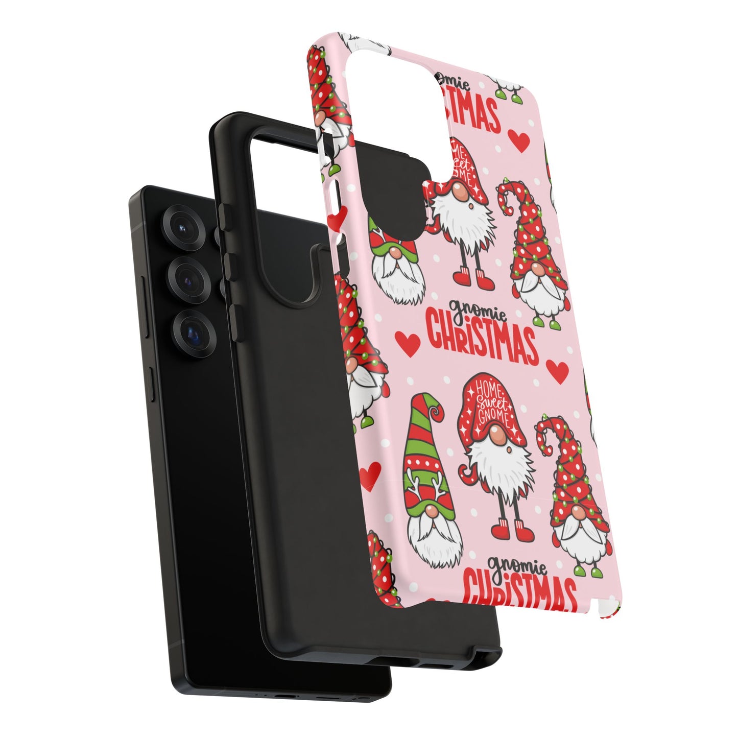 Christmas Gnomes Tough Phone Case – “Gnomie Christmas” Holiday Protection