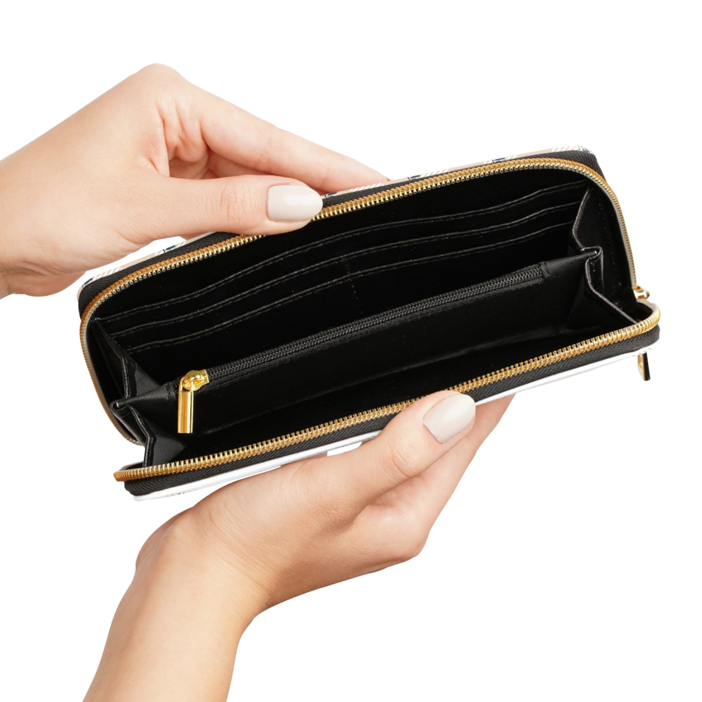 Chic Cherry Print Zipper Wallet - Stylish Wallet for Everyday Use