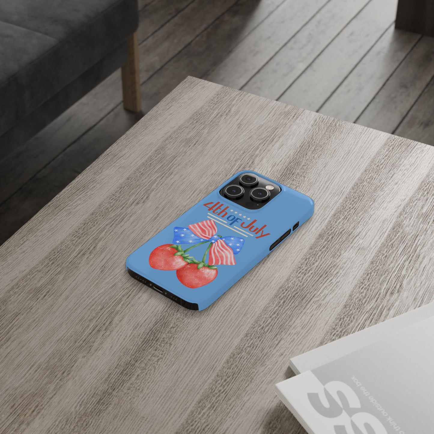 Patriotic Slim Phone Cases for 4th of July | Americana Accessories, Summer Gift, Holiday Celebration, Phone Protection