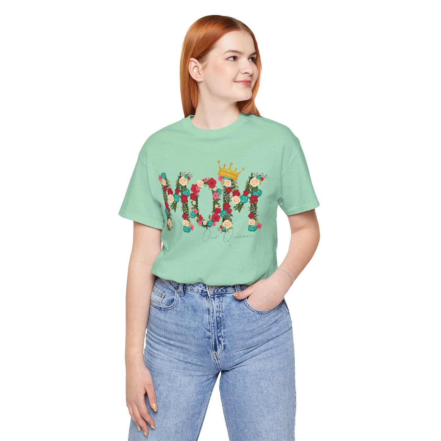 Floral Mom Queen T-Shirt - Mother's Day Gift