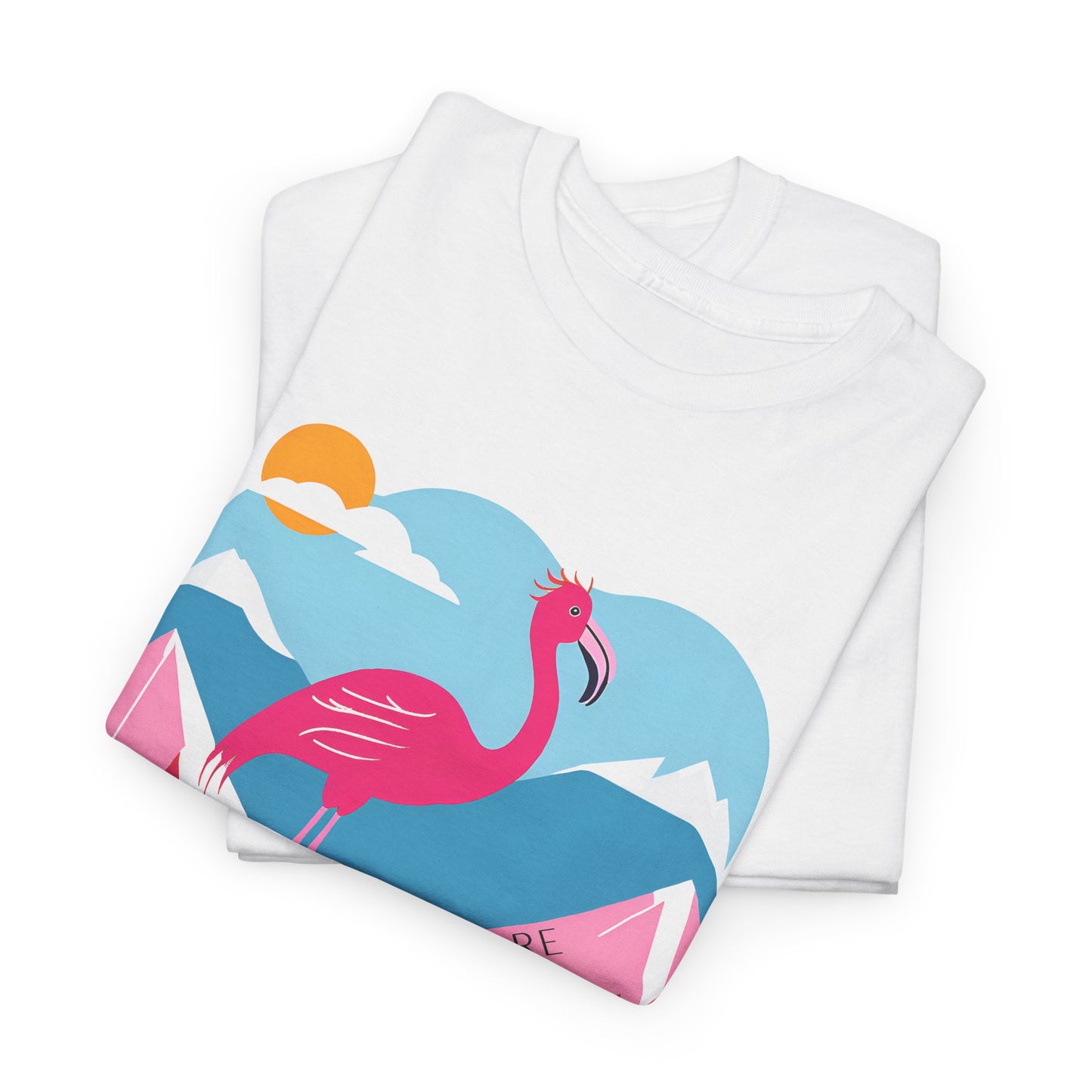 Flamingo Tee - Explore Flamingo Unisex Heavy Cotton Tee