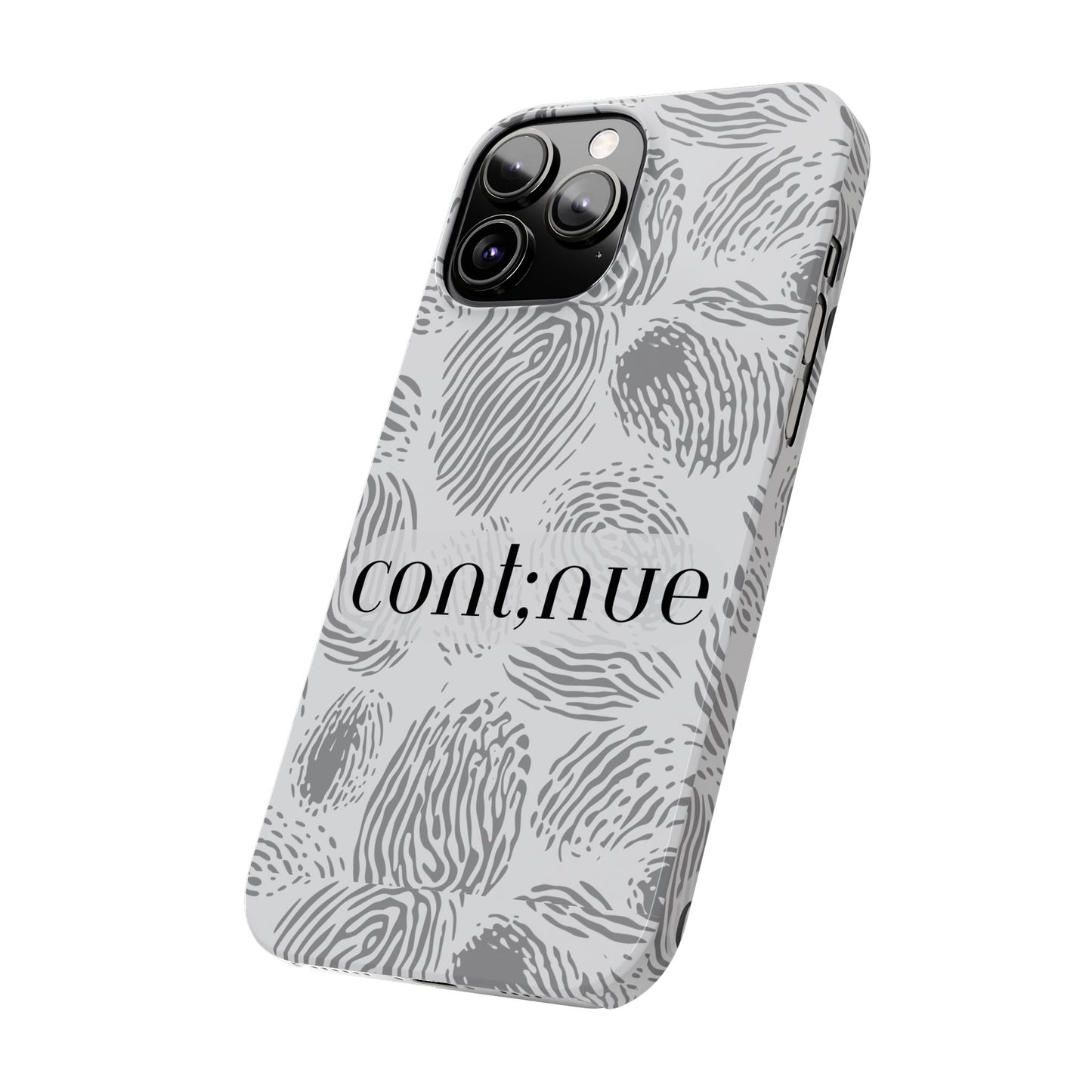 Fingerprint Design Slim Phone Case