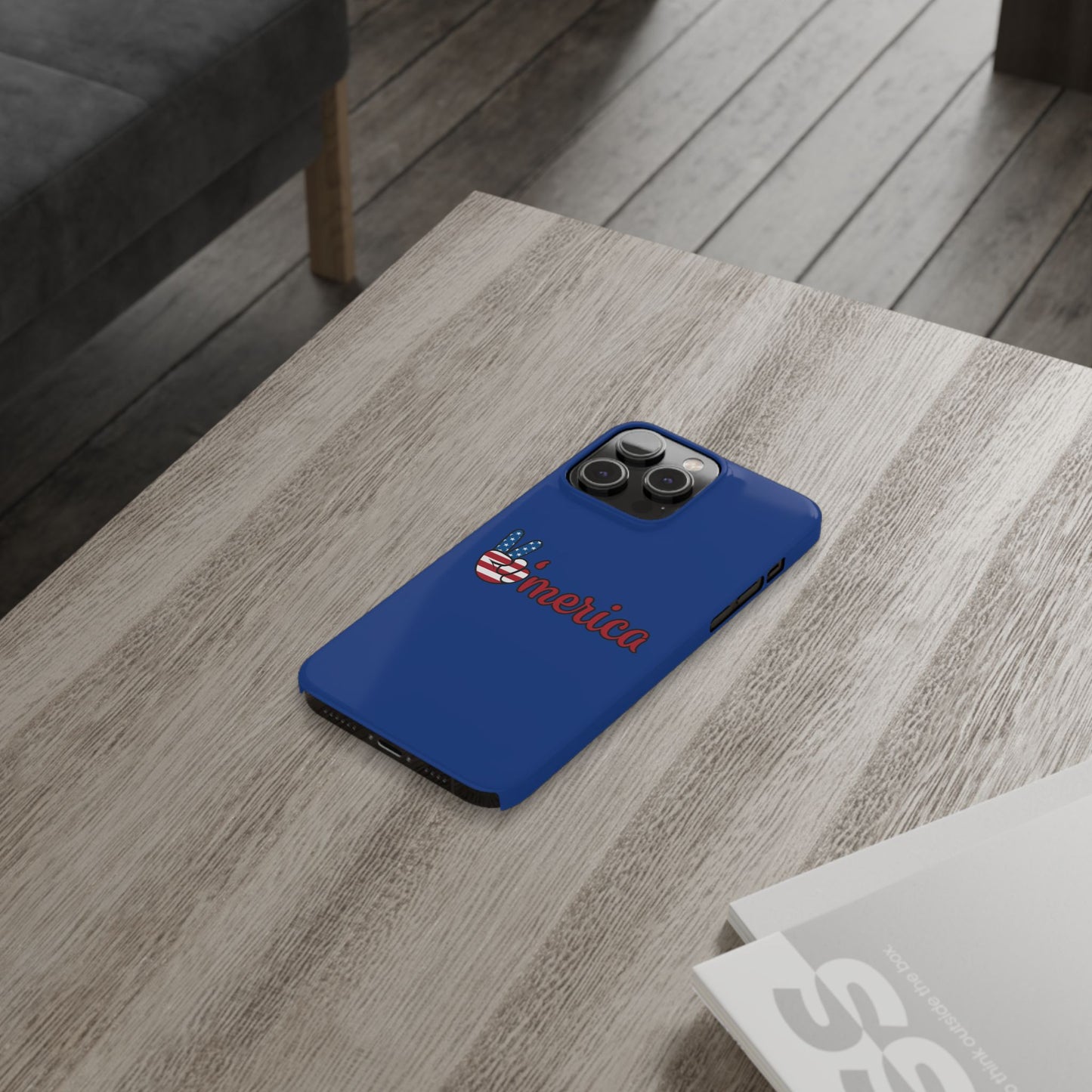 Slim Phone Case - 'Merica Design, Patriotic Phone Cover for Independence Day, 4th of July, USA Pride, Gift for Americans