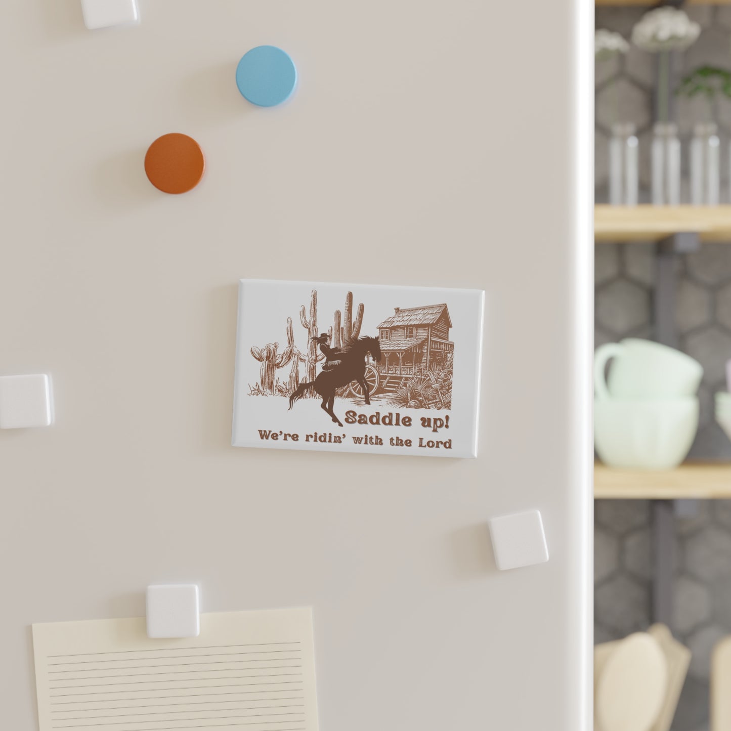 Fridge Magnet, Saddle up!