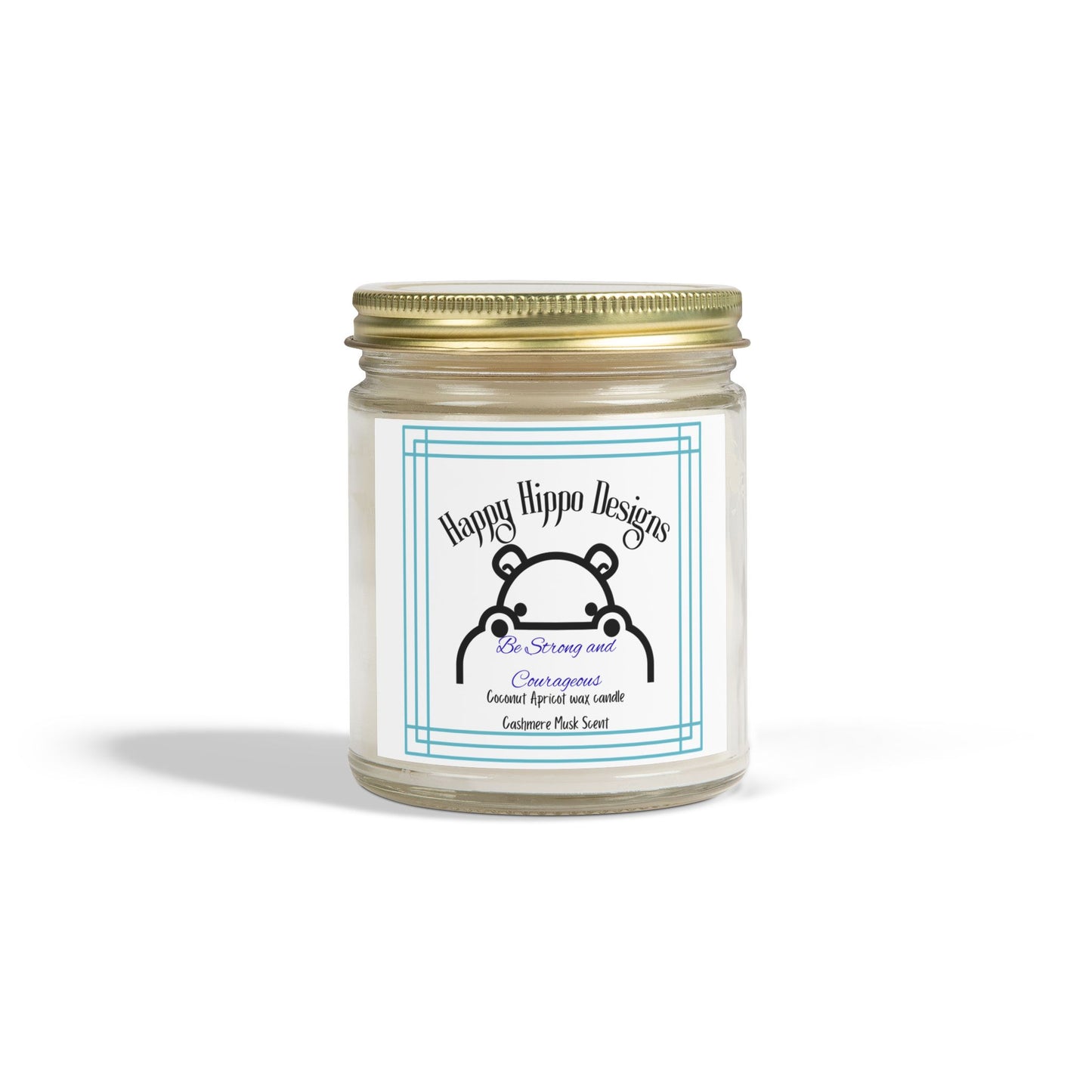 Cozy Scented Candles, Be Strong and Courageous- Cashmere Musk-Scented Candle