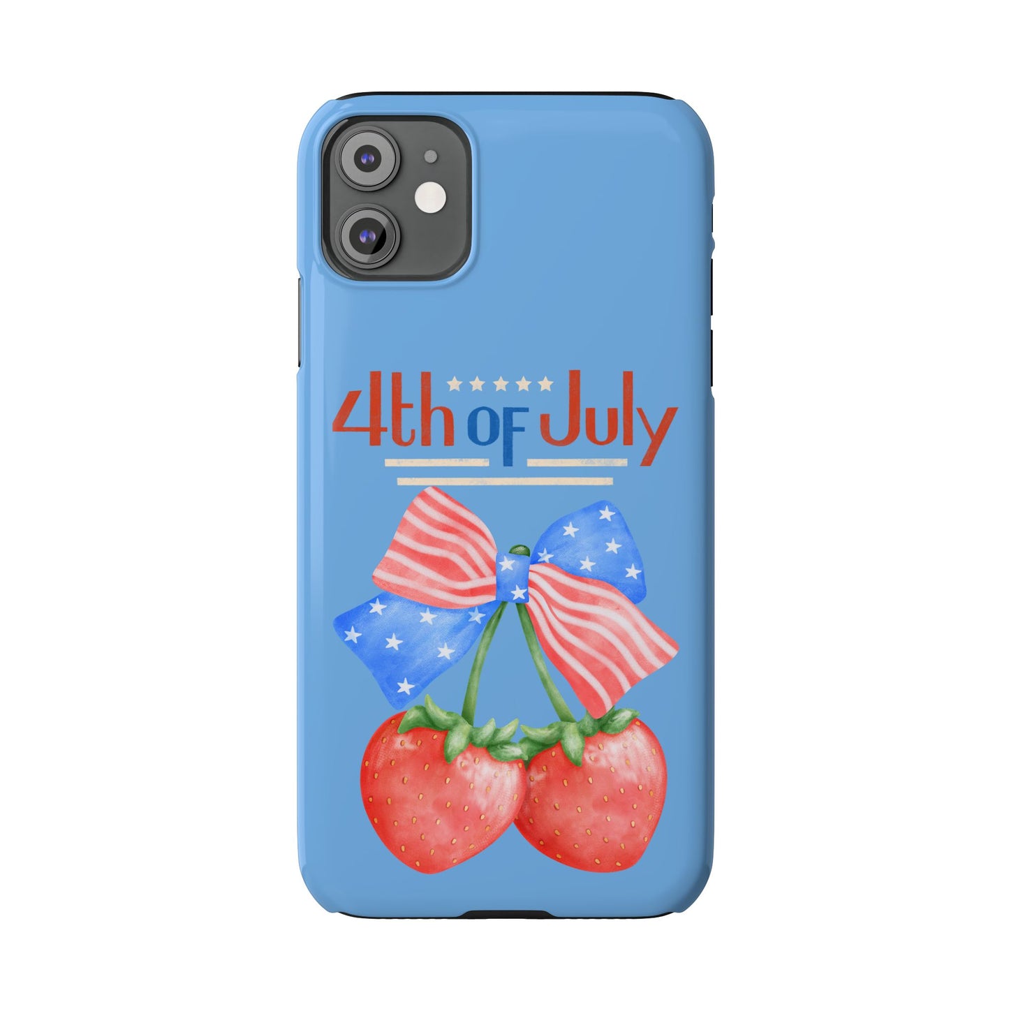 Patriotic Slim Phone Cases for 4th of July | Americana Accessories, Summer Gift, Holiday Celebration, Phone Protection