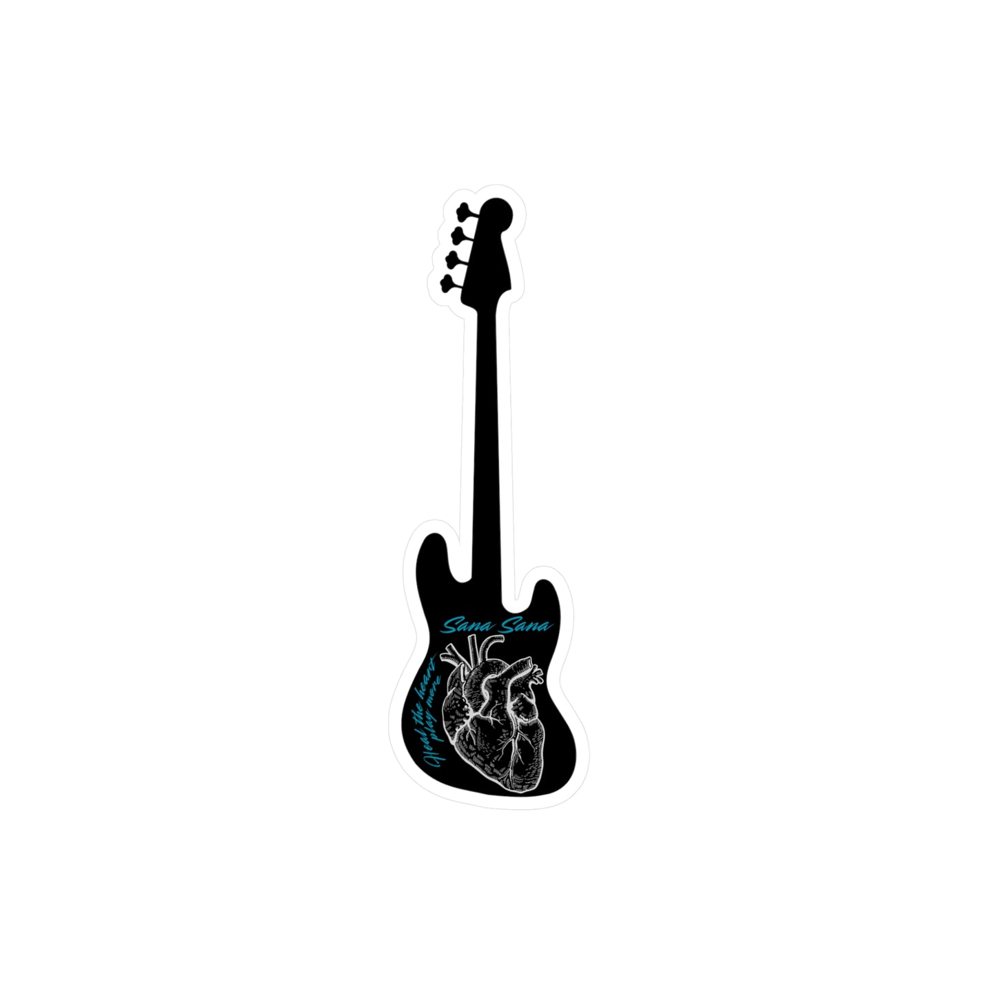 Vinyl Decal - Heal the heart, Play more Sana Sana