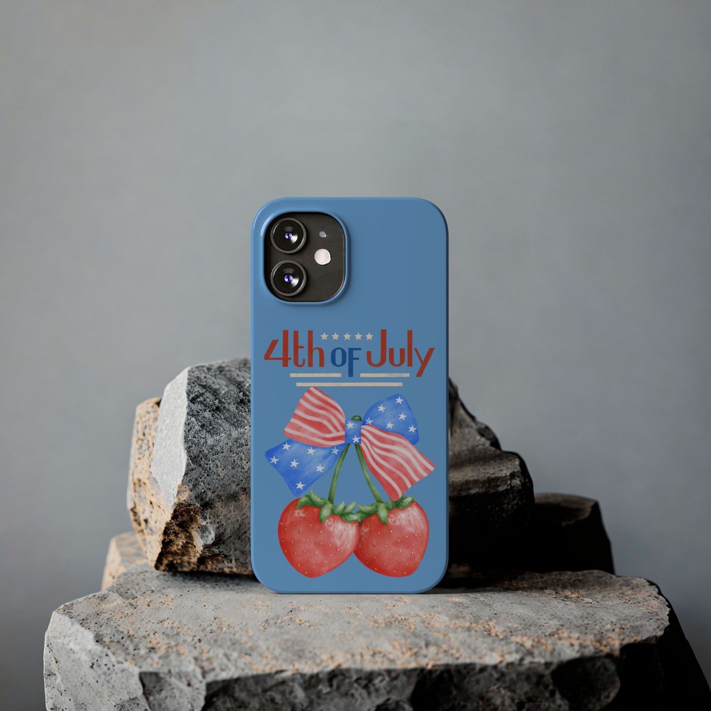 Patriotic Slim Phone Cases for 4th of July | Americana Accessories, Summer Gift, Holiday Celebration, Phone Protection