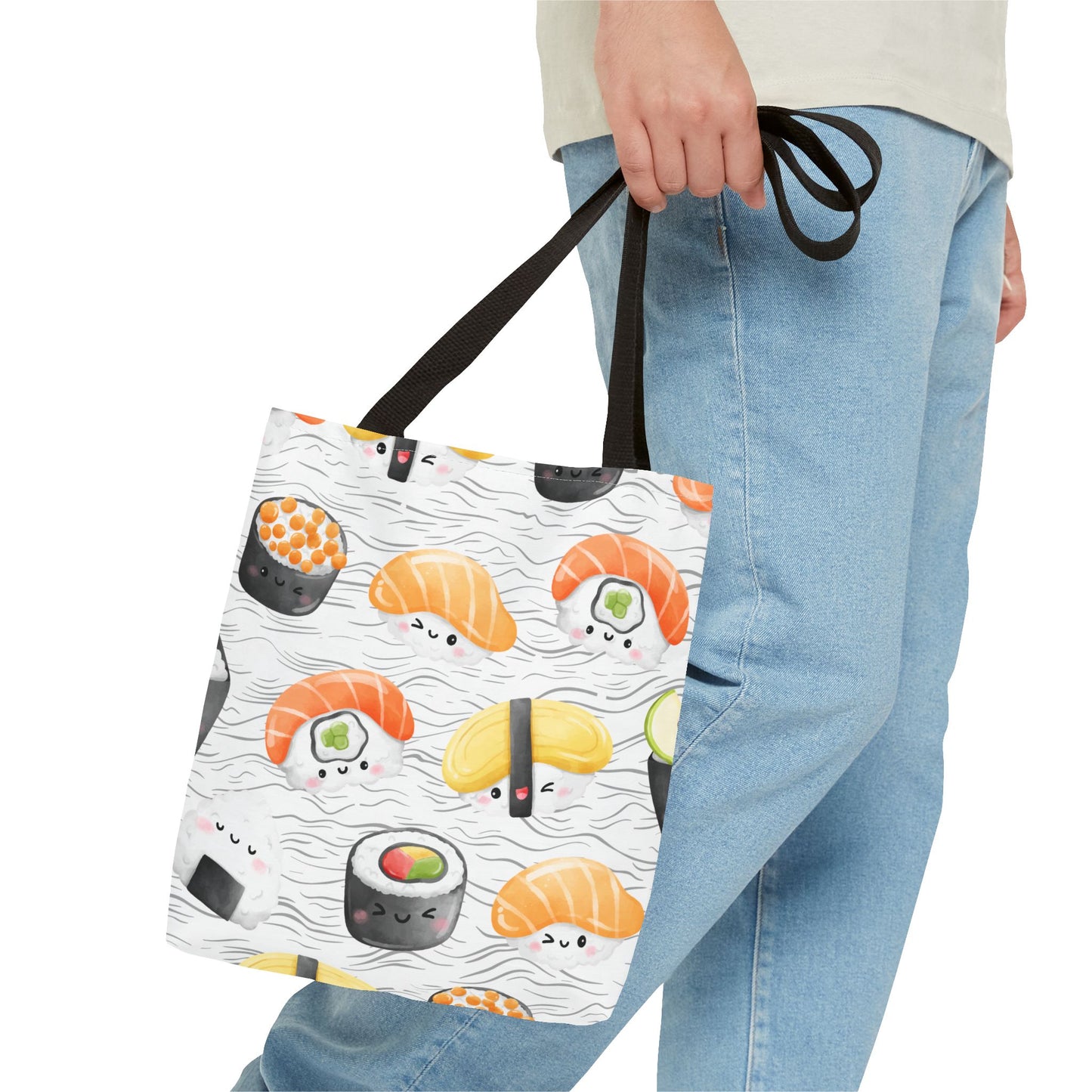 Cute Sushi Pattern Tote Bag - Perfect for Food Lovers