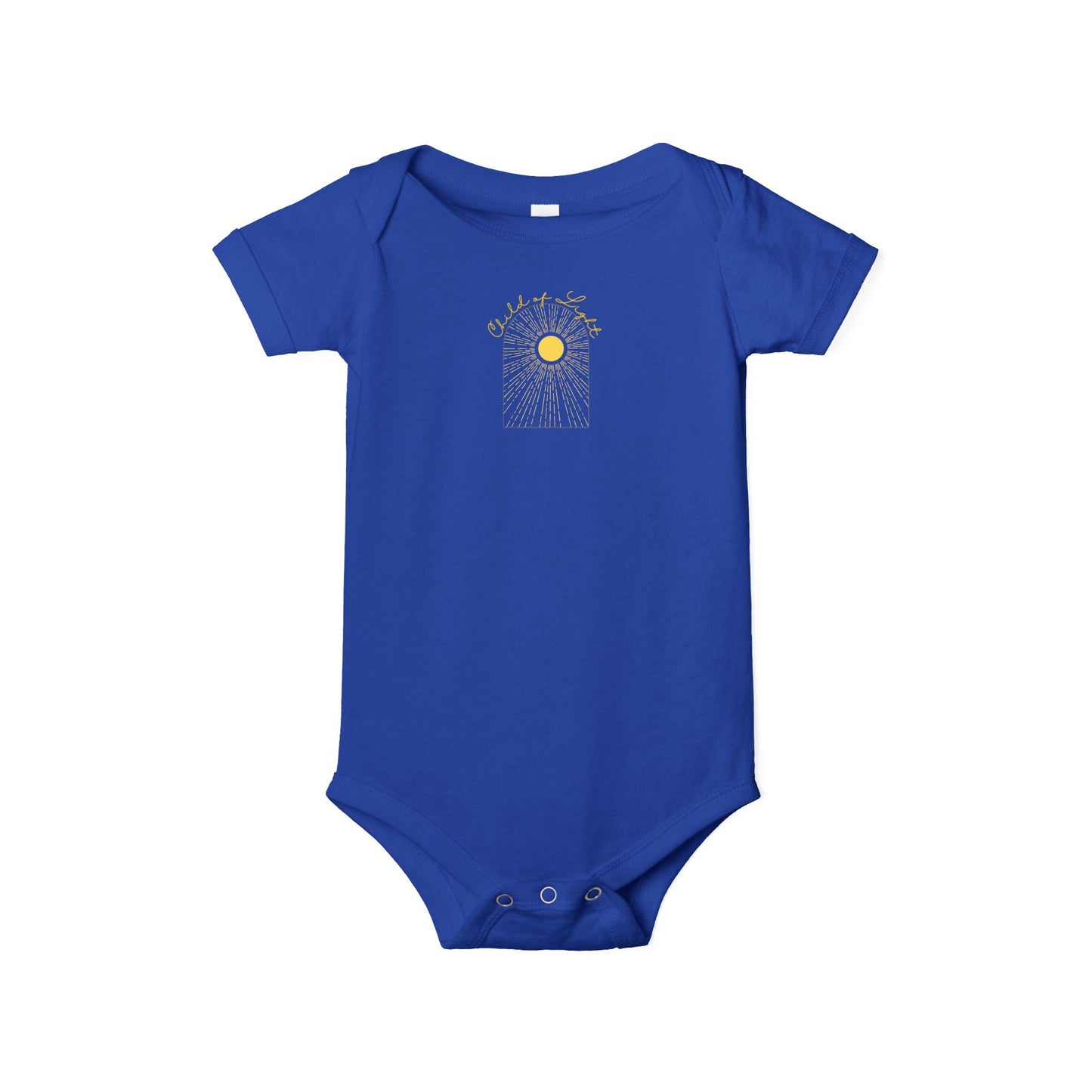 Onesie Infant Jersey with Child of Light Ephesians 5:8 Verse