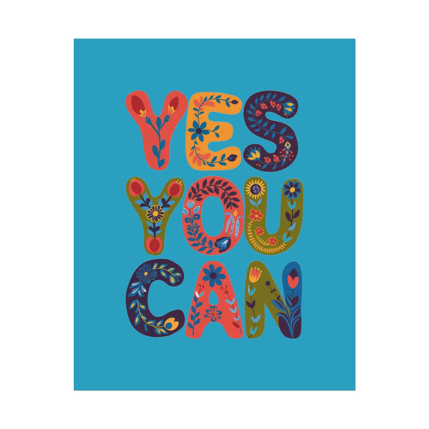 Poster - Yes You Can Inspirational Poster