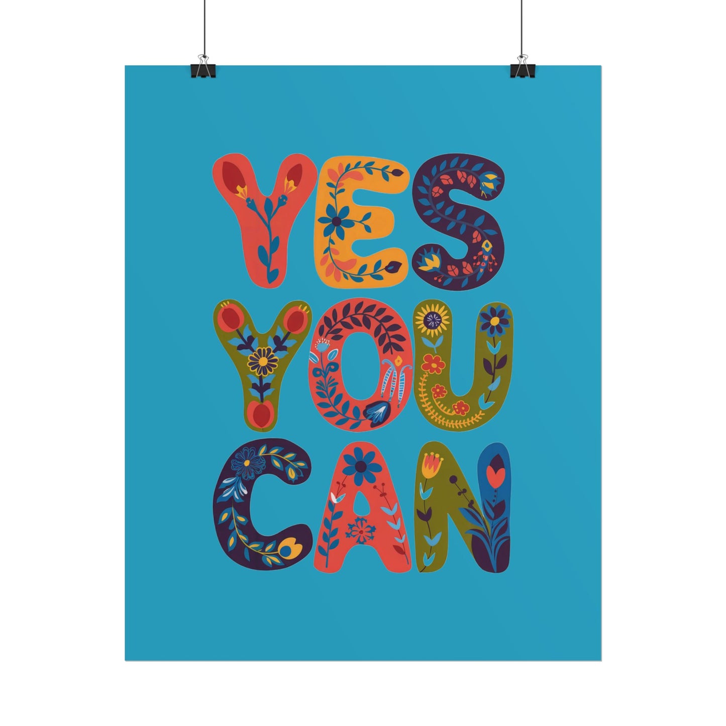 Poster - Yes You Can Inspirational Poster