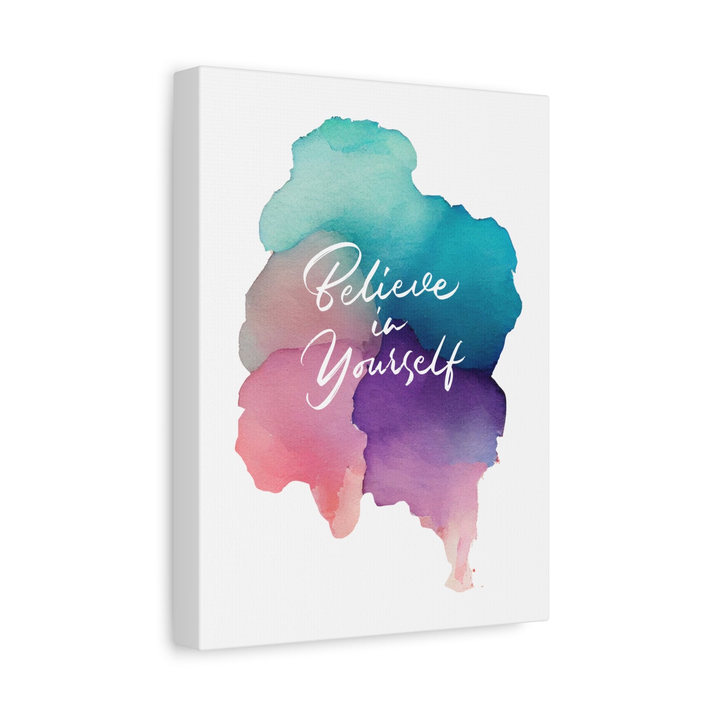 Inspirational Canvas Art - "Believe in Yourself" - Stretched Matte Wall Decor